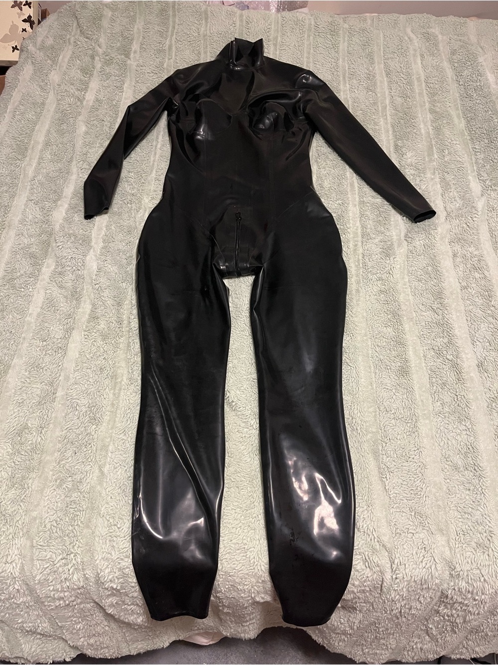 Latex catsuit